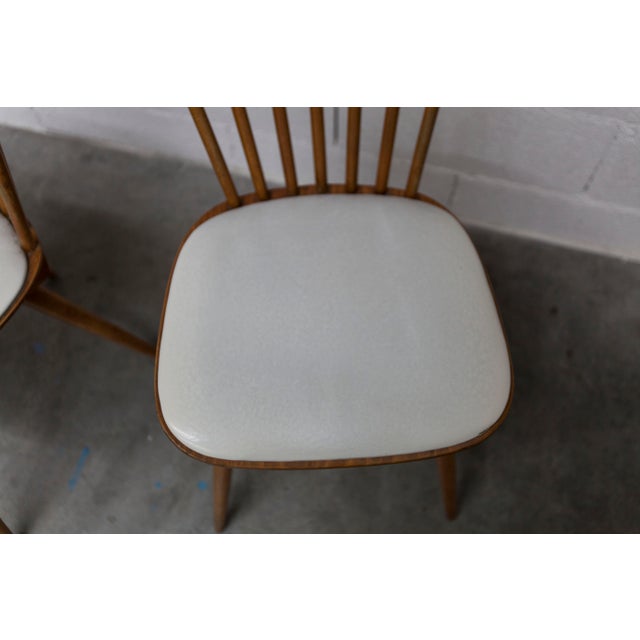 Menuet Chairs with White Vinyl Seats from Baumann, 1960s, Set of 2 For Sale - Image 17 of 18