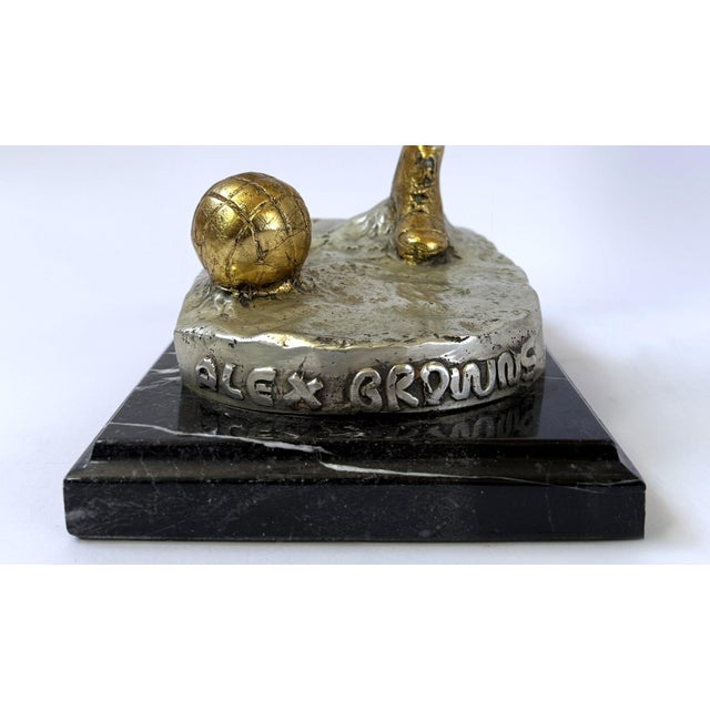 Bronze Sculpture of Soccer Player – 18" For Sale - Image 4 of 12