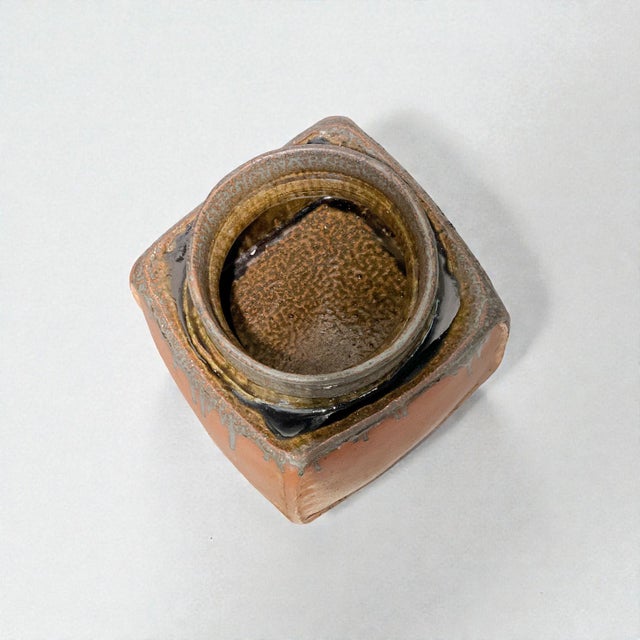 Large Architectural Stoneware Vase by Pierre Culo, 1970s For Sale - Image 11 of 18