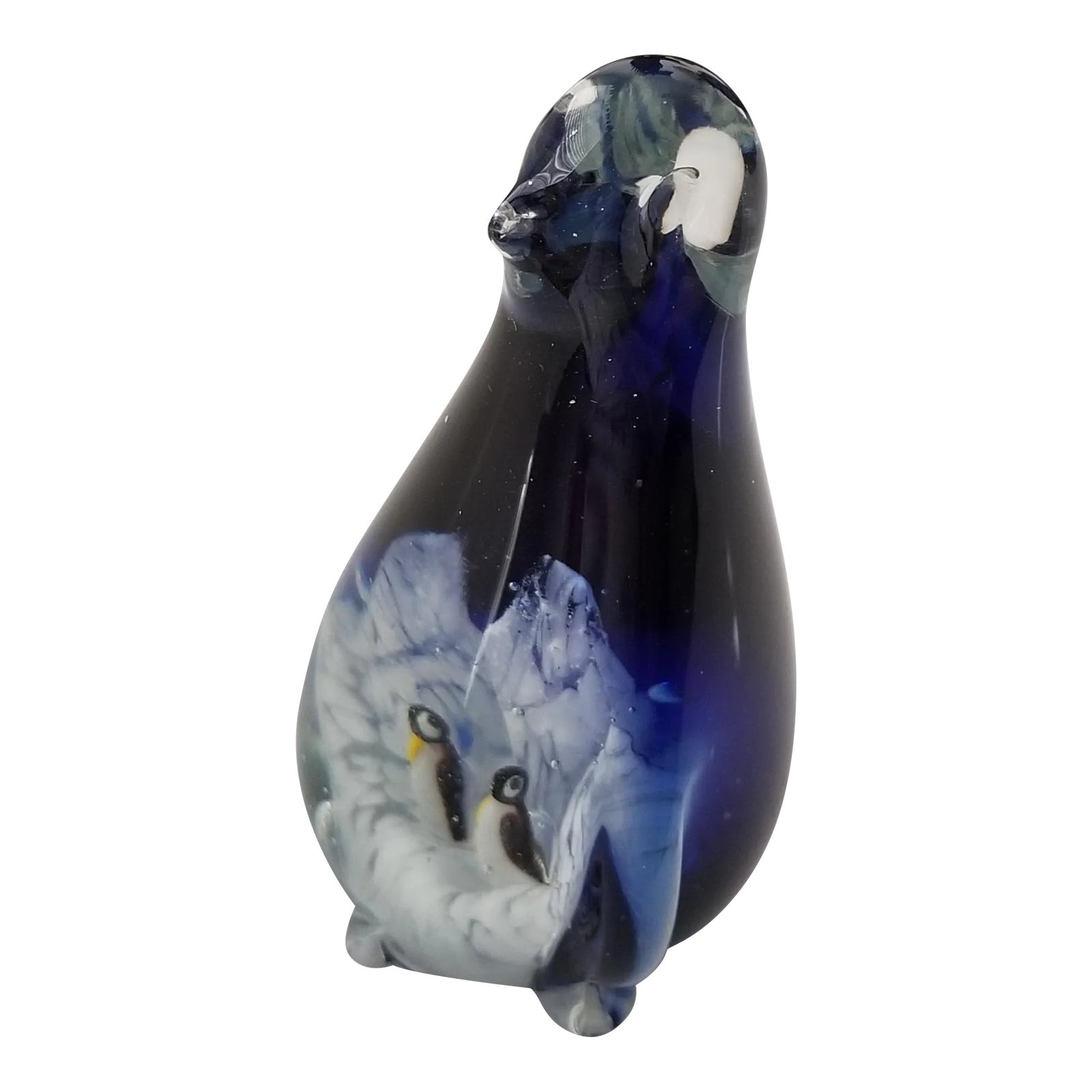 1950s Murano Glass Penguin Paperweight | Chairish