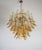 Mid-Century Modern Vintage Italian Murano Chandelier with 53 Amber Glass Petals from Mazzega, 1990s For Sale - Image 3 of 15