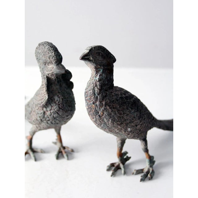Mid-Century Pheasant Figurines Pair For Sale - Image 9 of 11