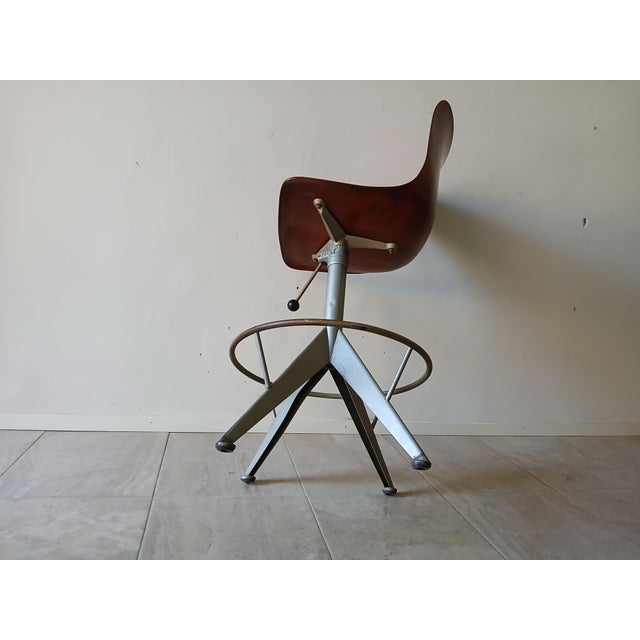 Vintage Industrial Stool, 1960s For Sale - Image 14 of 17