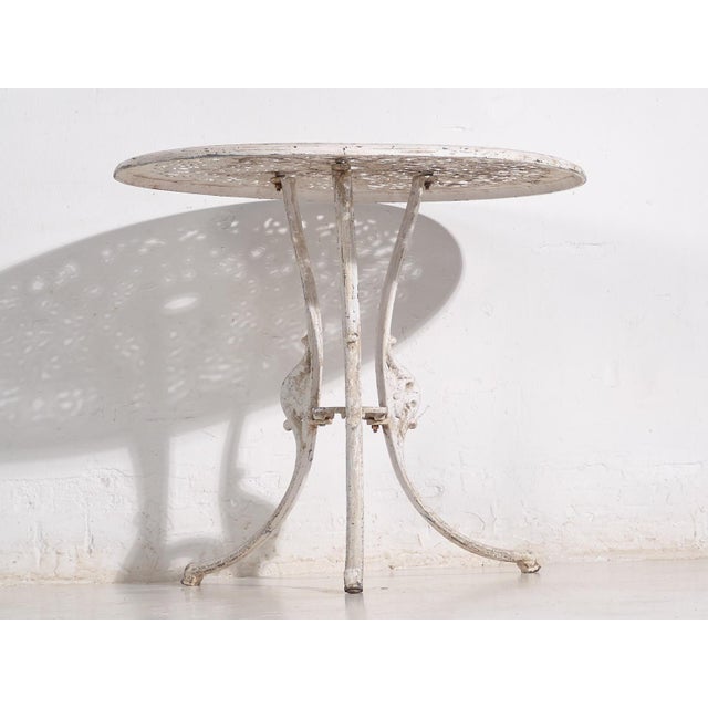 Art Nouveau Garden Table and Chairs Set, 1950, Set of 5 For Sale - Image 15 of 17