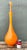 Vintage Murano Tall Orange Glass Decanter For Sale In West Palm - Image 6 of 12