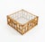 Brown Mid-Century Coffee Table in Bamboo, Rattan and Glass attributed to Vivai del Sud, Italy, 1970s For Sale - Image 8 of 13