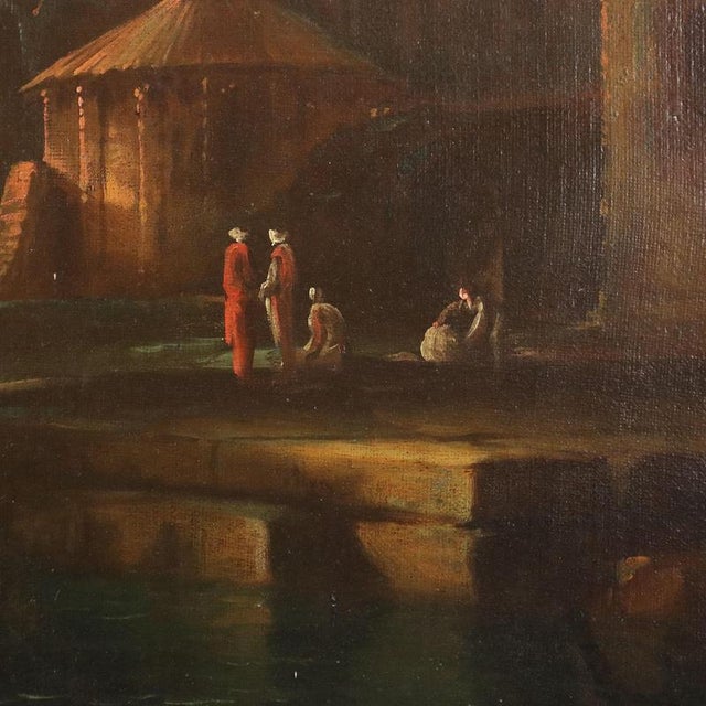 French School Artist, Port Scene, 1700s, Oil on Canvas, Framed For Sale - Image 7 of 13