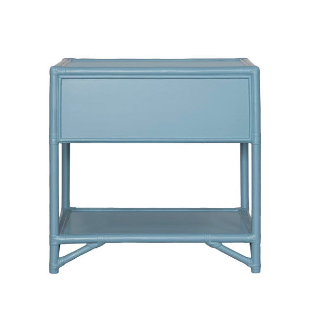 Not Yet Made - Made To Order Olympia One-Drawer Nightstand, Pool Blue For Sale - Image 5 of 5