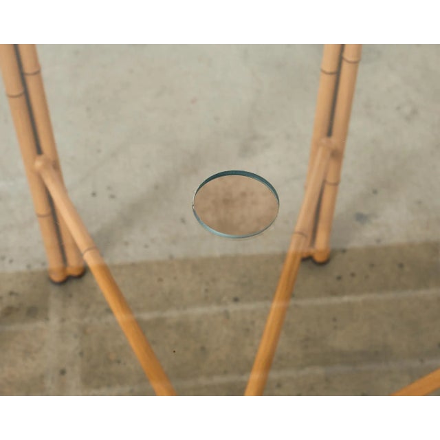 Hollywood Regency Faux Bamboo Octagonal Garden Dining Table For Sale In Sacramento - Image 6 of 12