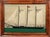 Green British Sailor's Woolwork of a Three-Masted Schooner Under Full Sail For Sale - Image 8 of 8