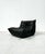 French Togo Lounge Chair in Black Leather by Michel Ducaroy for Ligne Roset, 1970s For Sale - Image 9 of 12
