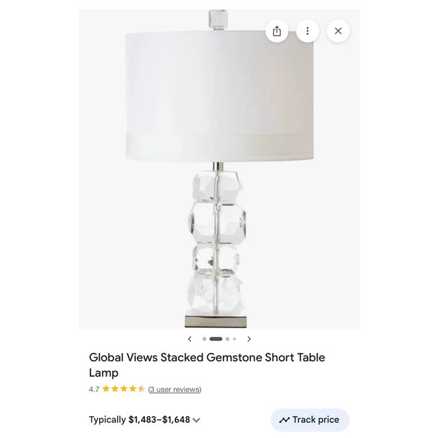 Global Views Stacked Gemstone Short Table Lamp For Sale - Image 10 of 10