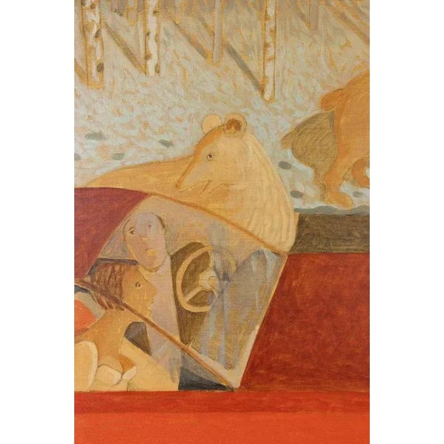 Oil on canvas realized by Alberto Gallerati (b. 1945) in 1970s. Hand signed. Very good condition. This piece is attributed...