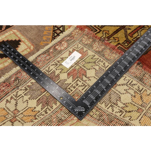 Mid 20th Century Vintage Turkish Oushak Accent Rug - 03'07 X 06'01 For Sale - Image 5 of 9