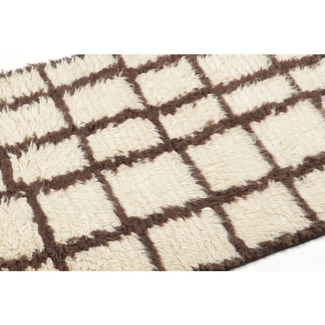 Modern Contemporary Moroccan Style Geometric Wool Rug by Rug & Kilim, India For Sale - Image 3 of 4
