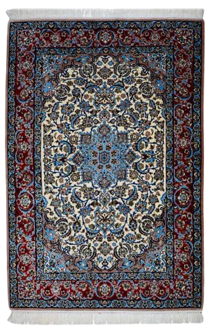 Vintage Isfahan Rug, 1980s