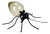 Iron and Murano Amber Glass Spider Wall Lamp, 1960s For Sale - Image 10 of 10