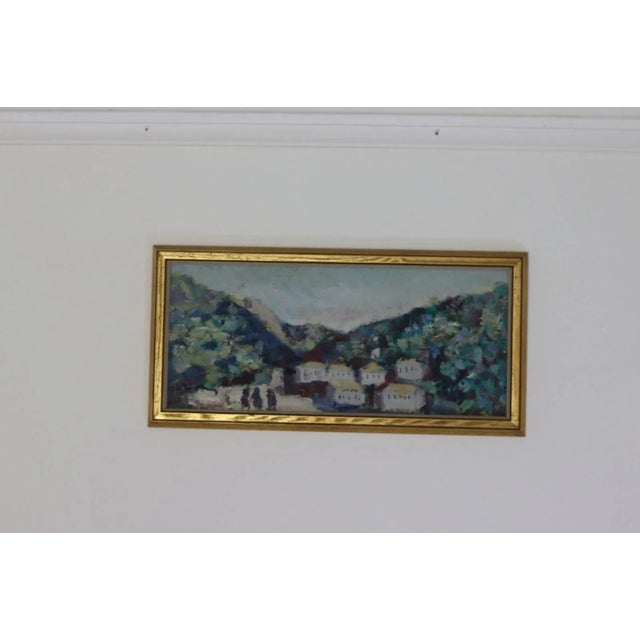 Bertil Wahlberg, Village, 1960s, Oil on Panel, Framed For Sale - Image 9 of 10