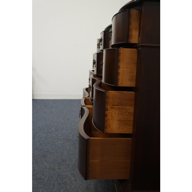 Wood Kindel Furniture Solid Mahogany Traditional Style 66" Triple Dresser For Sale - Image 7 of 13
