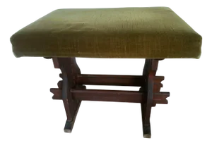 Vintage East German Ottoman, 1950s