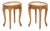 Mid 20th Century Pair of French Provincial Style Pink Alabaster Top Low Tables For Sale