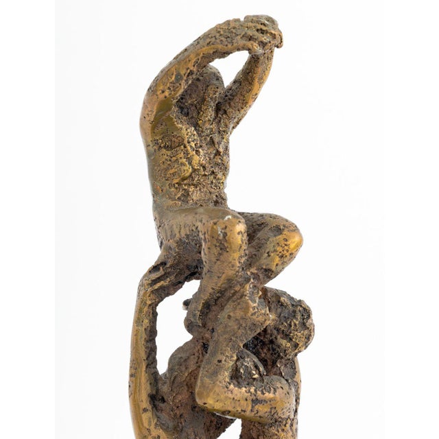 Contemporary Ernest Bottomley Acrobat Figural Group Gilt Bronze For Sale - Image 3 of 8