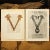 1949 Letter V From Dragon's Sacramentary, First Edition Vintage Gold Ink Lithograph For Sale In Dallas - Image 6 of 9