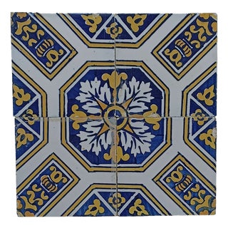 Earthenware Tiles, 19th Century, Set of 15 For Sale