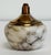 Modern Vintage Italian Marble and Brass Table Top Lighter For Sale - Image 3 of 8