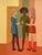 Pierre Georgeot Vintage 1970 Mid Century Modernist " Trois Aimes " Original Framed Paris Pop Art Oil Painting For Sale - Image 10 of 17