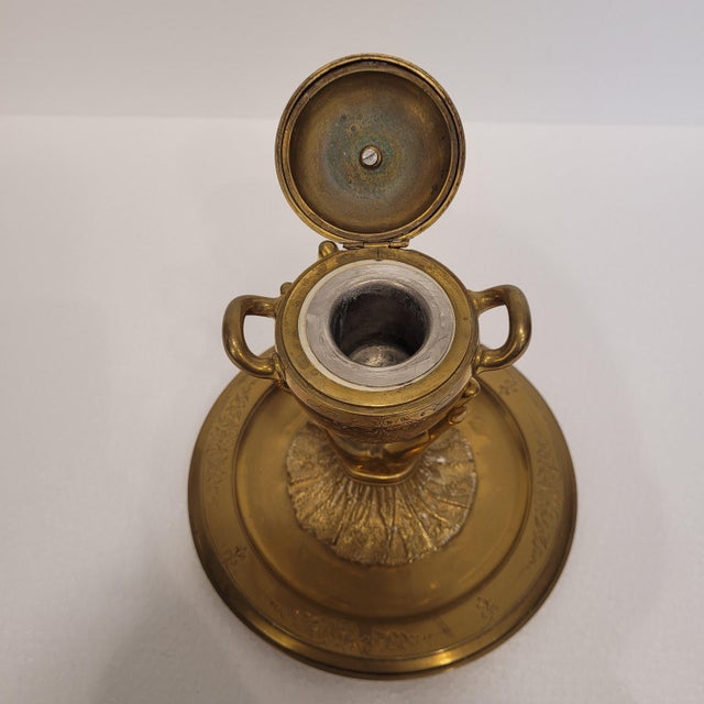 20th Century Inkwell Hand of Glory in Gilt Bronze, France, 1890s For Sale - Image 13 of 14