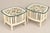 Wood Vintage Coastal Chinese Chippendale Chinoiserie Bamboo and Wicker Side Tables Ficks Reed Style - A Pair For Sale - Image 7 of 7
