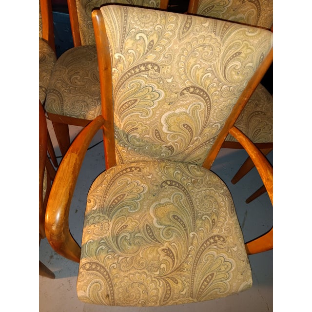 Heywood-Wakefield Mid 20th Century Heywood Wakefield Dining Chairs For Sale - Image 4 of 12