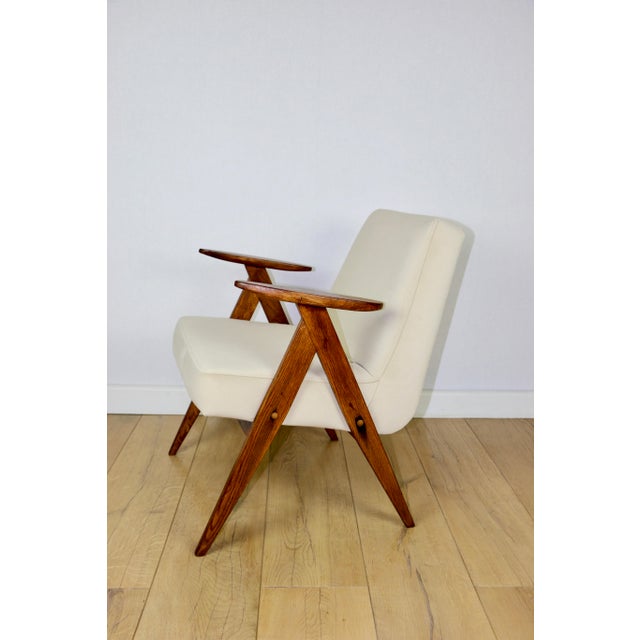 366 Lounge Chair in Dark Oak by Chierowski, 1970s For Sale - Image 9 of 11