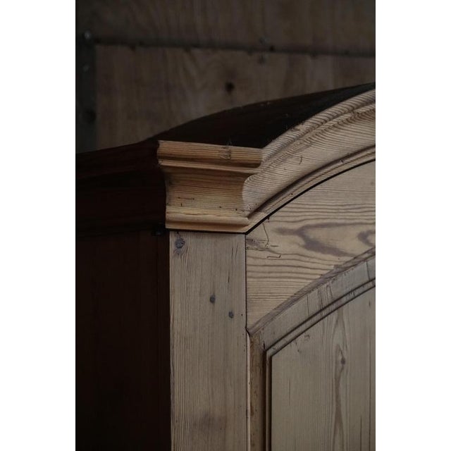 Brown Antique Danish Pine Drop-Front Secretary with Upper Cabinet, Mid-19th Century For Sale - Image 8 of 14