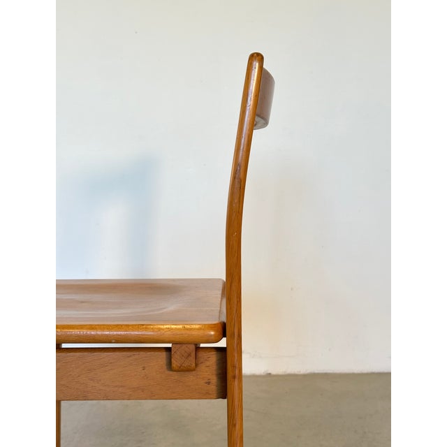 Vintage Oak Dining Chairs, 1980s, Set of 4 For Sale - Image 9 of 16