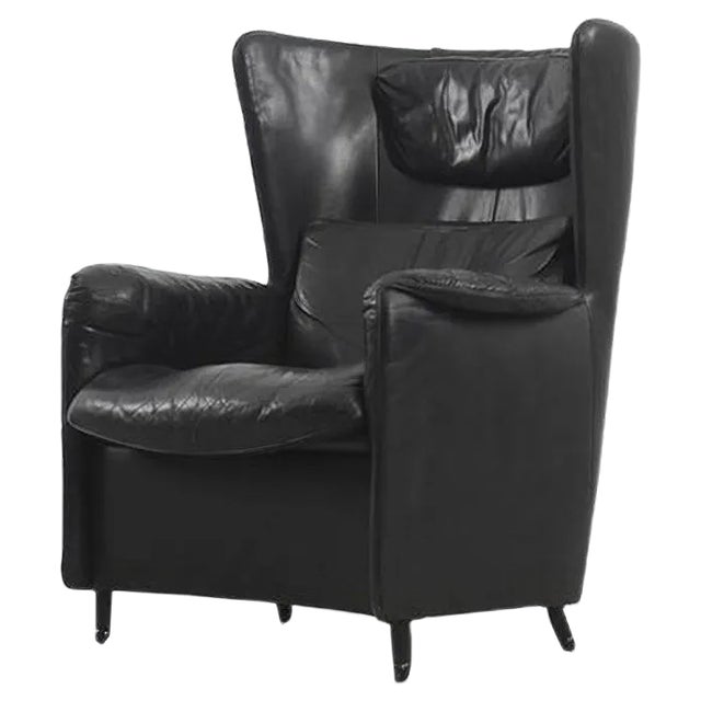 Leather DS-23 Wing Chair by Franz Josef Schulte for de Sede, 1980s For Sale