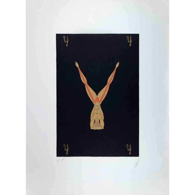 Erté, Nude Letter Y, 1976, Lithograph For Sale - Image 4 of 4