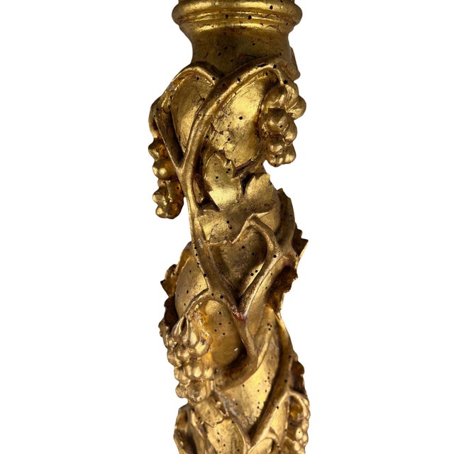 Wood Antique Capitals Made Into Lamps - a Pair For Sale - Image 7 of 10