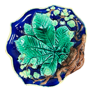 Antique Majolica Serving Dish