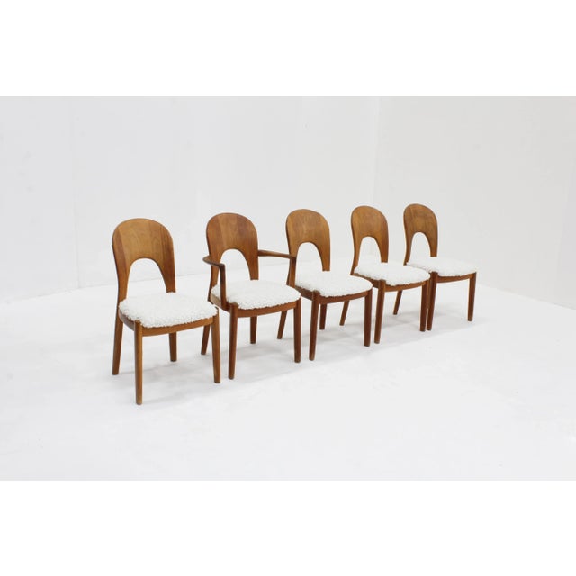 Vintage Danish Dining Chairs by Niels Koefoed for Koefoeds Hornslet, 1960s, Set of 5 For Sale - Image 6 of 9
