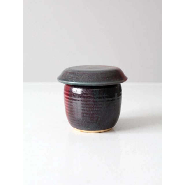 Vintage Studio Pottery Jar For Sale - Image 4 of 12