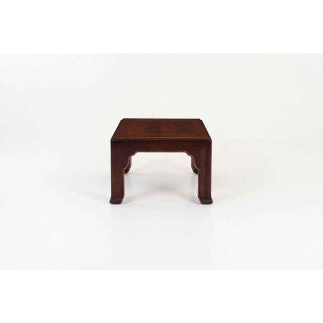 John Stuart Coffee Table With Geometric Veneered Top, C. 1960s For Sale In Chicago - Image 6 of 13