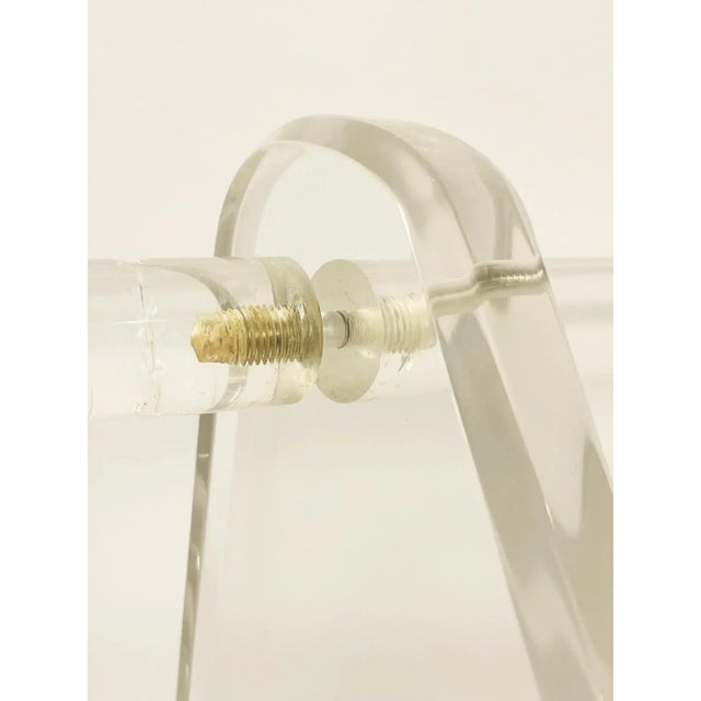 Transparent Vintage Lucite Valet With 6 Arms For Sale - Image 8 of 12