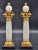 Wood Early 19th Century Neoclassical Columns in Alabaster and Gilded Wood, 1810, Set of 2 For Sale - Image 7 of 10