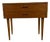 Danish Teak Nightstand with Two Drawers, 1960 For Sale