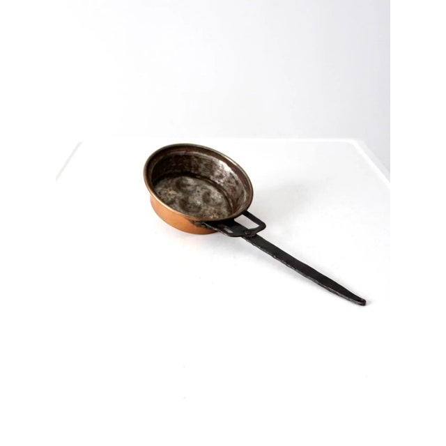 French Country Antique Copper Escargot Pan For Sale - Image 3 of 10