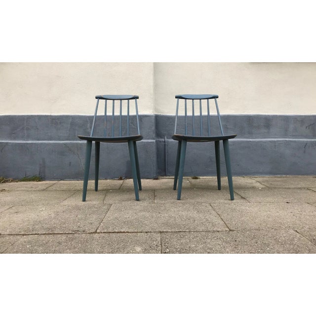 A matching pair of original j77 chairs by folke pålsson. Manufactured by fdb in denmark. They date from 1963 and still...
