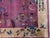 Dark Pink 1920s Dark Pink Floral Open Field Antique Chinese Art Deco Rug 6' X 8'8" Handknotted Wool Carpet For Sale - Image 8 of 10