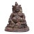 Late 19th Century Gilt Bronze Yellow Jambhala Statue, Buddhist Wealth Deity, 1.3kg For Sale